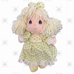 🎉SALE SUNDAY ONLY !PRECIOUS MOMENTS Doll in Yellow Floral Dress